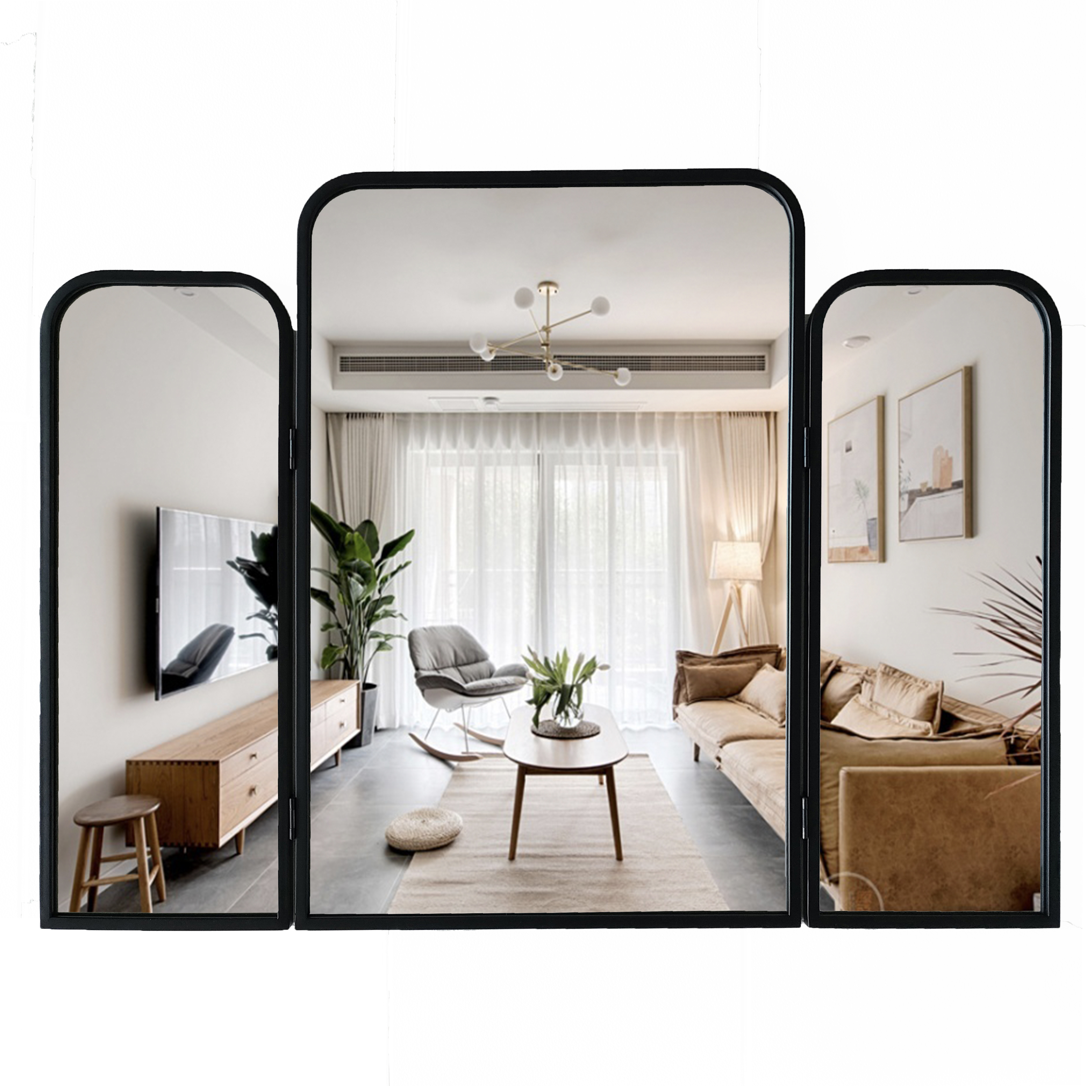 Houseware Technologies Three-page-wall-mirror - Weifang Mirro Houseware Technology Co.,Ltd.